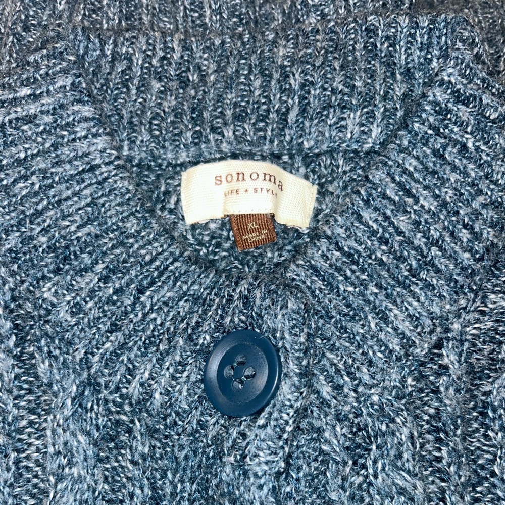 🍪 Sonoma Short Sleeve Duster Cardigan XL Teal - Picture 3 of 8